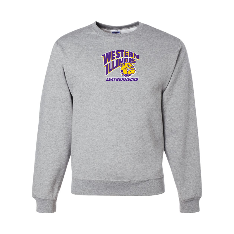 Men's Western Illinois Leathernecks JERZEES NuBlend Crewneck Sweatshirt