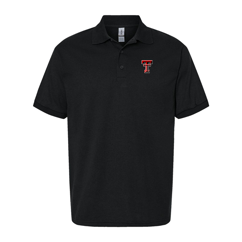Men's Texas Tech Red Raiders Gildan Dry Blend Jersey Polo