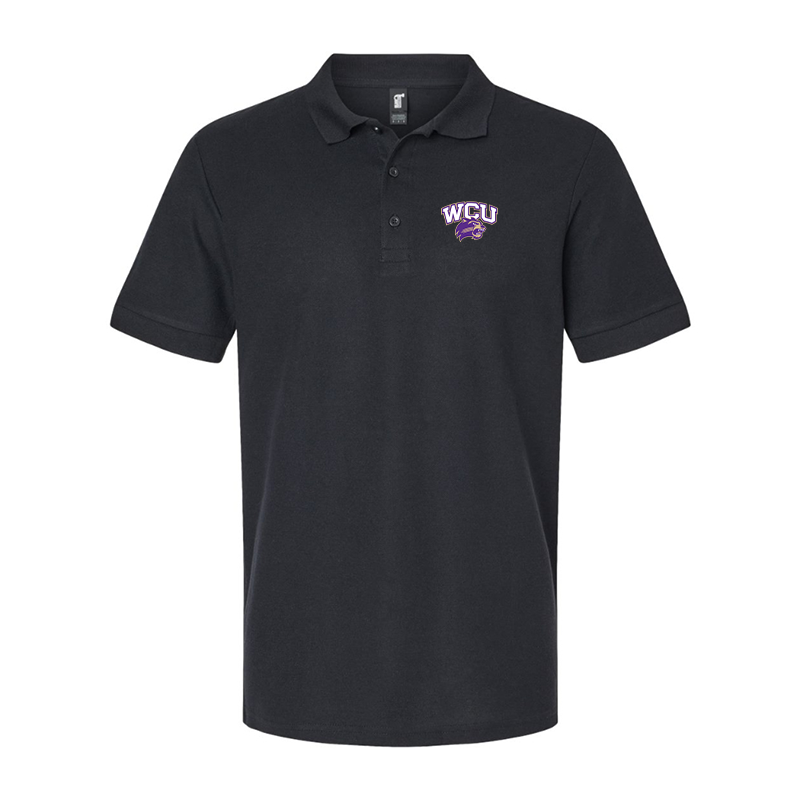 Men'sWestern Carolina Catamounts Gildan Hammer Pique Polo