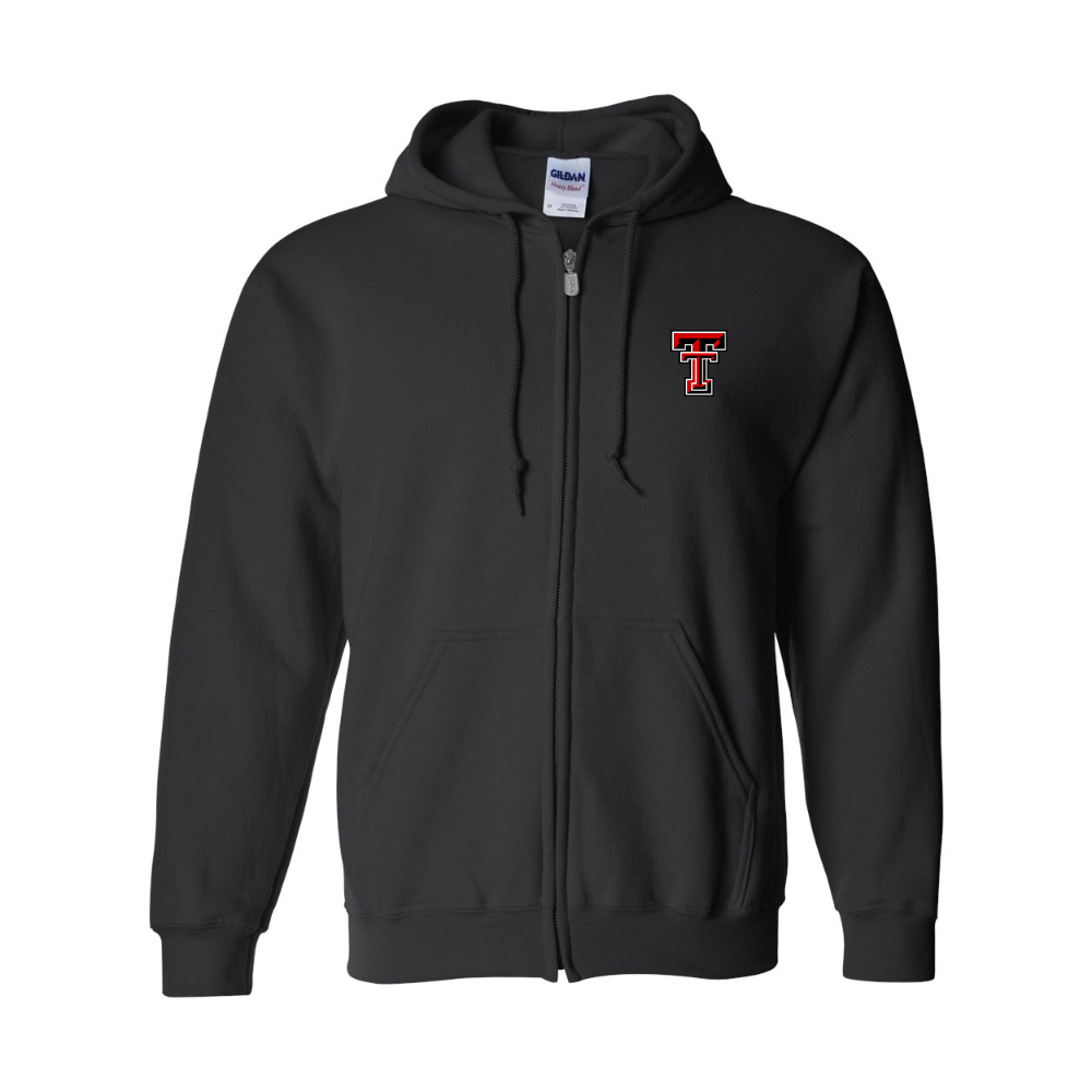 Men's Texas Tech Red Raiders JERZEES NuBlend Full-Zip Hooded Sweatshirt