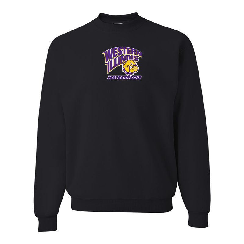 Men's Western Illinois Leathernecks JERZEES NuBlend Crewneck Sweatshirt