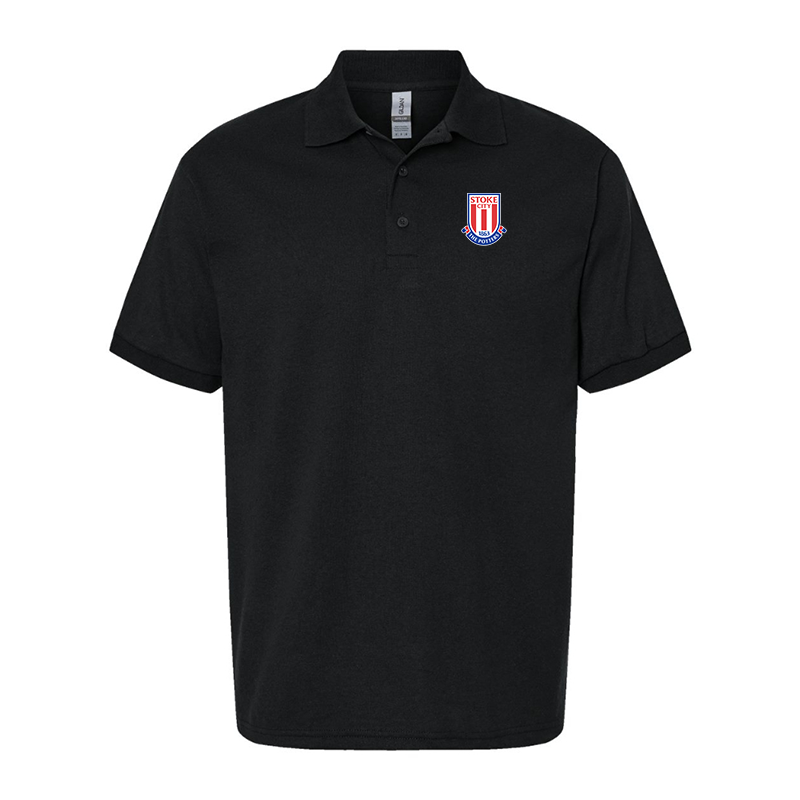 Men's Stoke City Soccer Gildan Dry Blend Jersey Polo