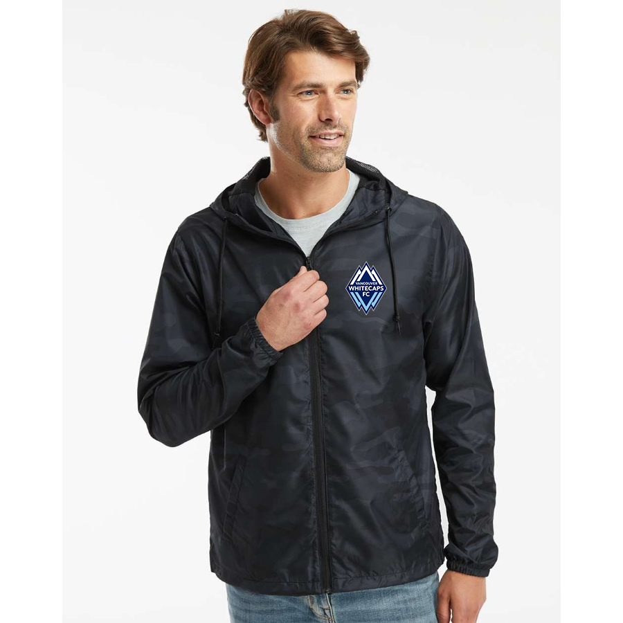Men's Vancouver Whitecaps FC Independent Trading Co Lightweight Windbreaker Full-Zip Jacket