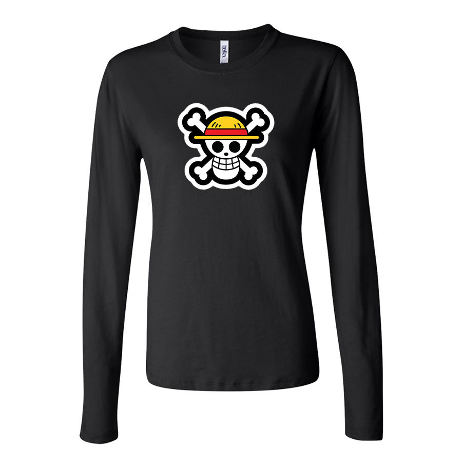 Women's Straw Hat Long Sleeve T-Shirt