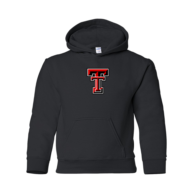 Youth Texas Tech Red Raiders Gildan Heavy Blend Hooded Sweatshirt