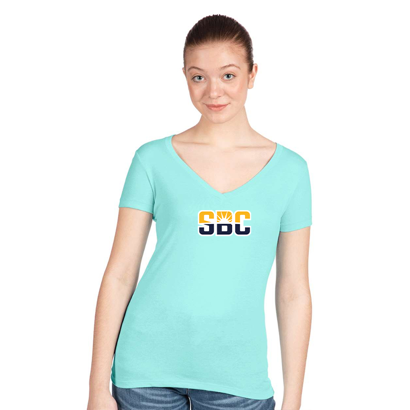 Women's Sun Belt Conferencer Next Level V-Neck T-Shirt