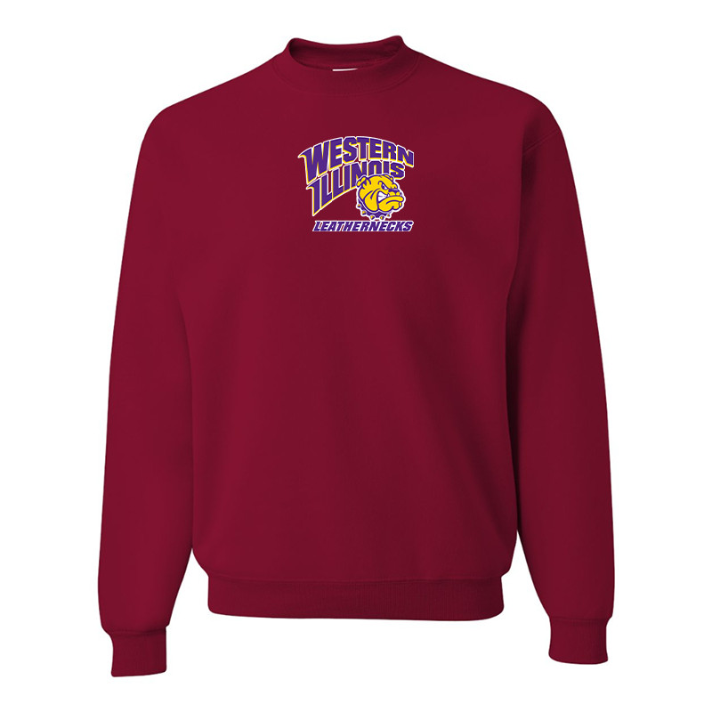 Men's Western Illinois Leathernecks JERZEES NuBlend Crewneck Sweatshirt