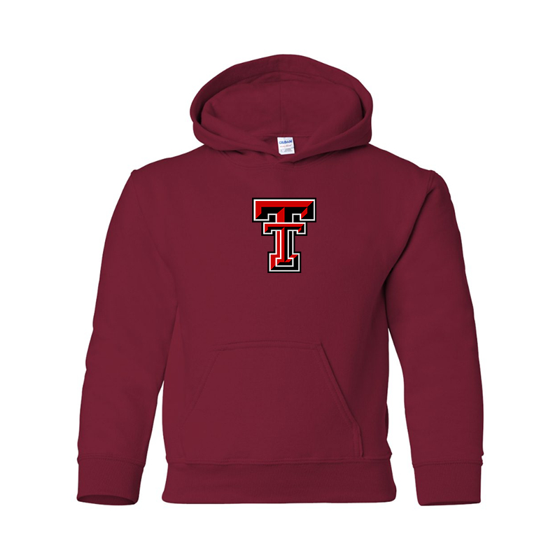 Youth Texas Tech Red Raiders Gildan Heavy Blend Hooded Sweatshirt