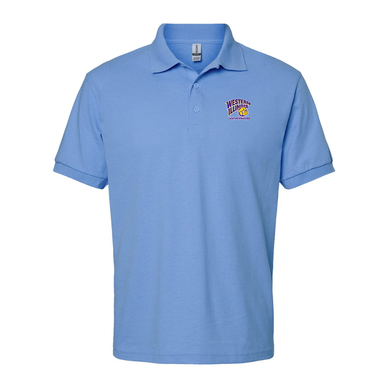 Men's Western Illinois Leathernecks Gildan Dry Blend Jersey Polo