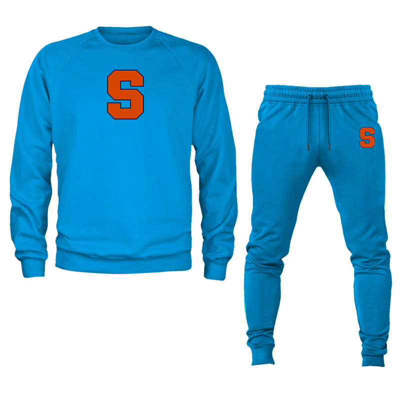 Men's Syracuse Orange Crewneck Sweatshirt Joggers Suit