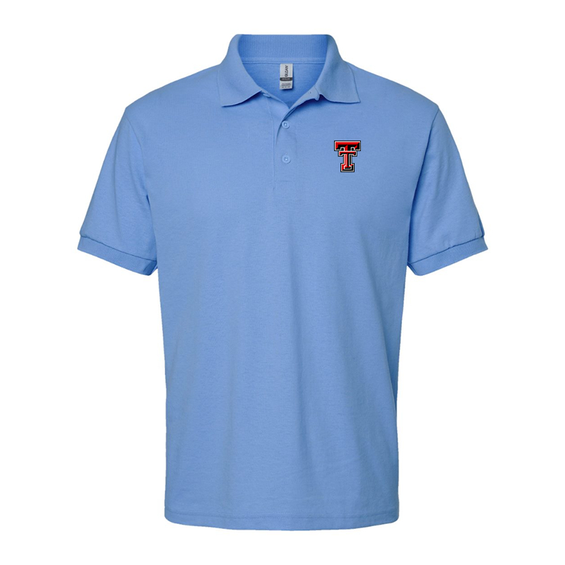 Men's Texas Tech Red Raiders Gildan Dry Blend Jersey Polo