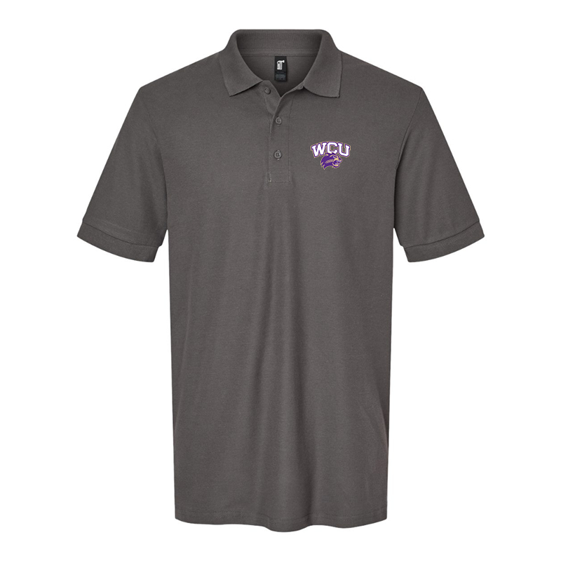 Men'sWestern Carolina Catamounts Gildan Hammer Pique Polo