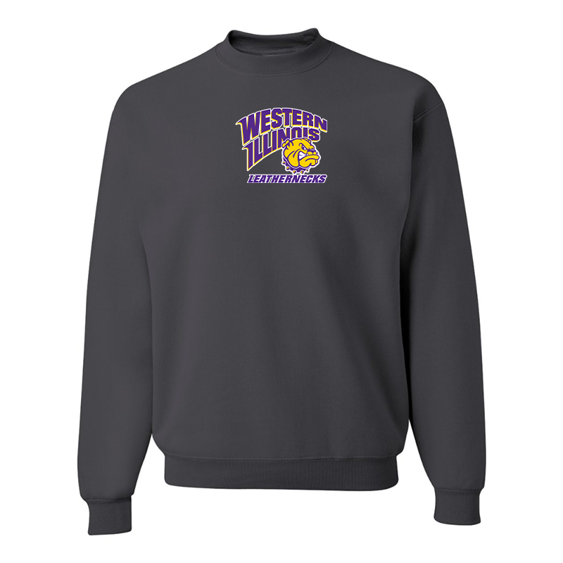 Men's Western Illinois Leathernecks JERZEES NuBlend Crewneck Sweatshirt