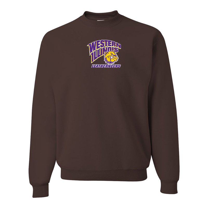 Men's Western Illinois Leathernecks JERZEES NuBlend Crewneck Sweatshirt