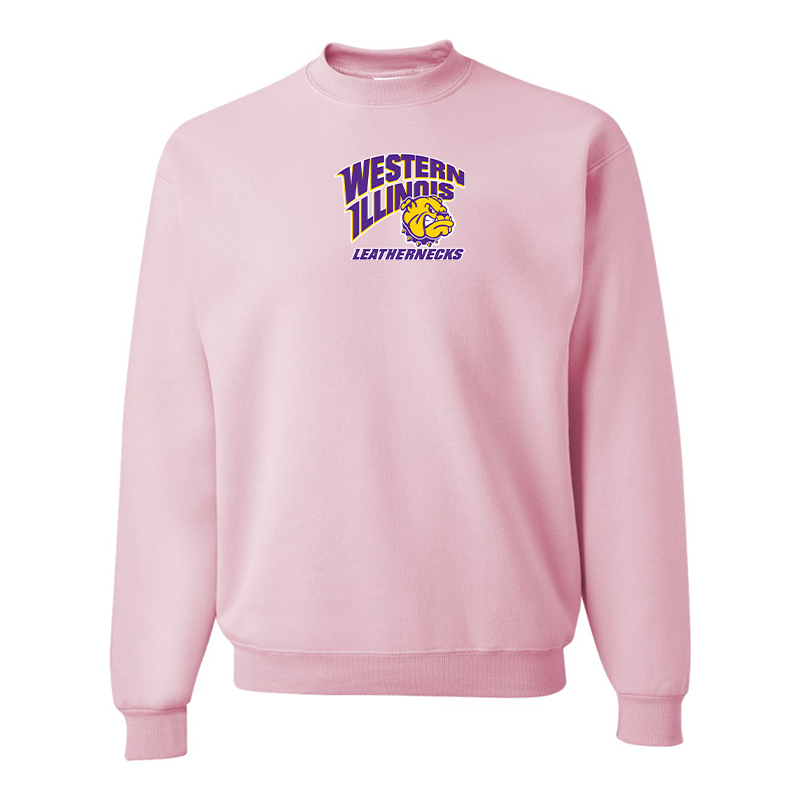 Men's Western Illinois Leathernecks JERZEES NuBlend Crewneck Sweatshirt
