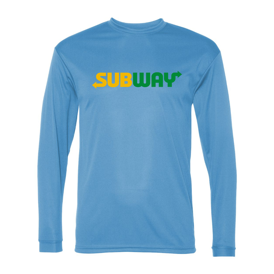 Men's Subway Polyester Long Sleeve T-Shirt