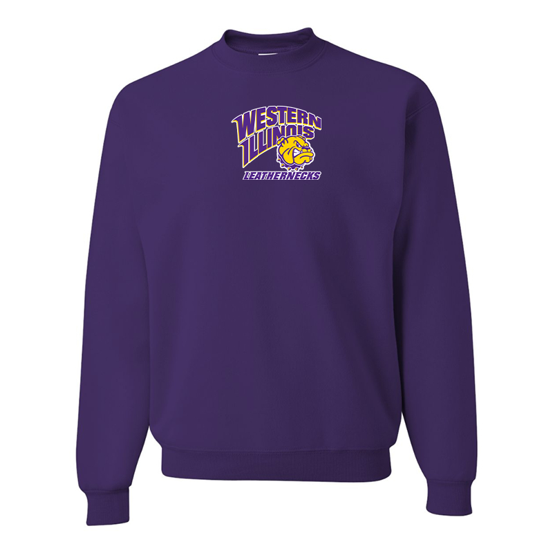 Men's Western Illinois Leathernecks JERZEES NuBlend Crewneck Sweatshirt