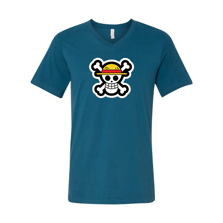 Men's Straw Hat BELLA + CANVAS - Jersey V-Neck T-Shirt