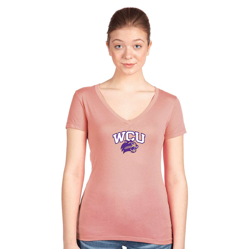 Women's Western Carolina Catamounts Next Level V-Neck T-Shirt