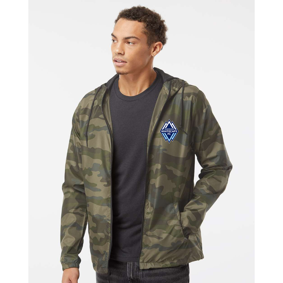 Men's Vancouver Whitecaps FC Independent Trading Co Lightweight Windbreaker Full-Zip Jacket