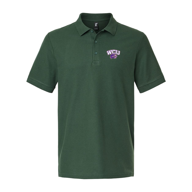 Men'sWestern Carolina Catamounts Gildan Hammer Pique Polo