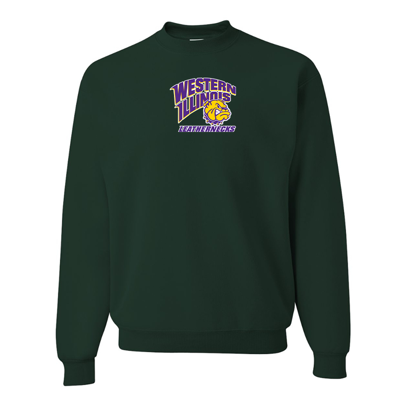 Men's Western Illinois Leathernecks JERZEES NuBlend Crewneck Sweatshirt