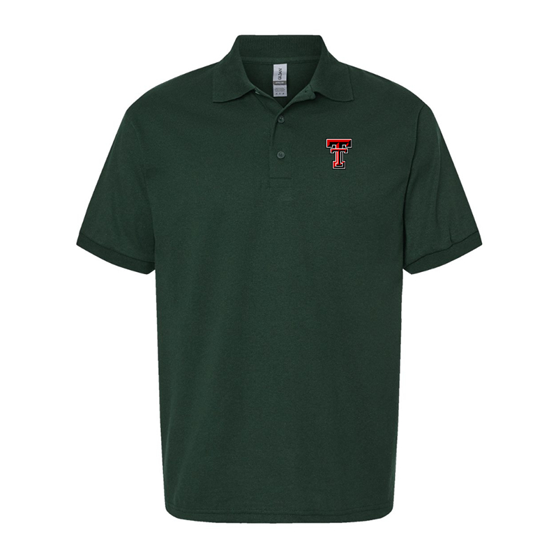 Men's Texas Tech Red Raiders Gildan Dry Blend Jersey Polo