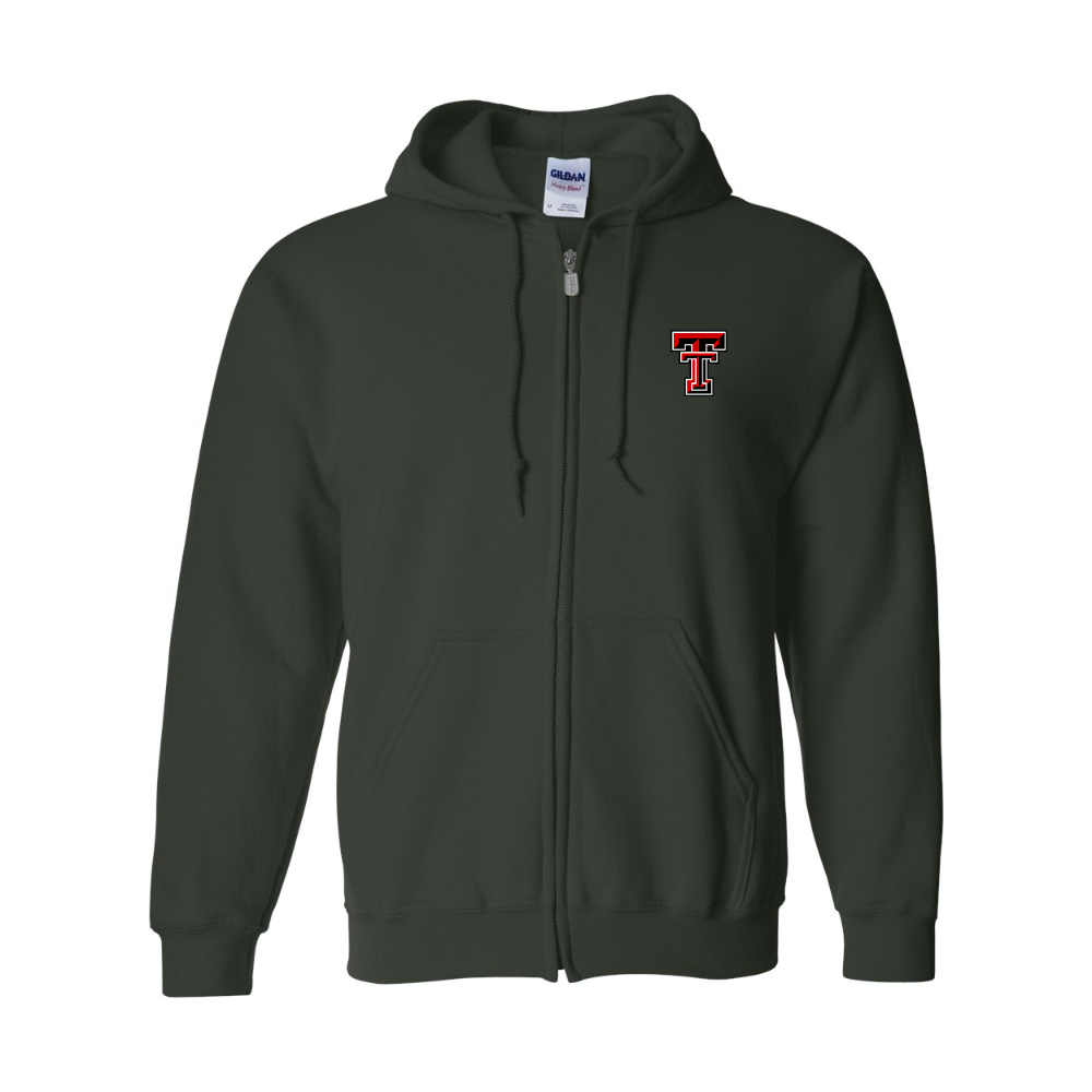 Men's Texas Tech Red Raiders JERZEES NuBlend Full-Zip Hooded Sweatshirt