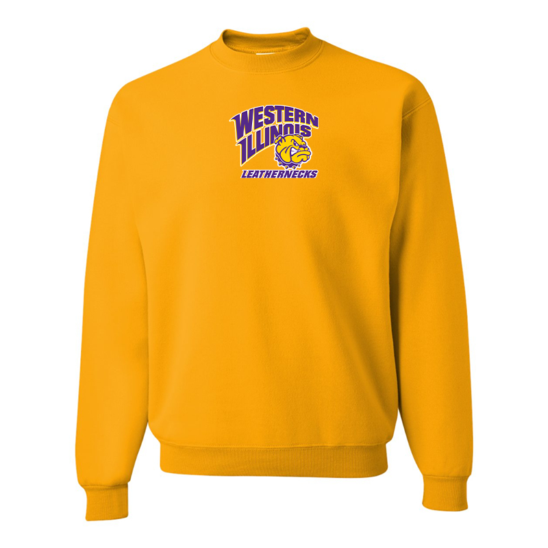 Men's Western Illinois Leathernecks JERZEES NuBlend Crewneck Sweatshirt