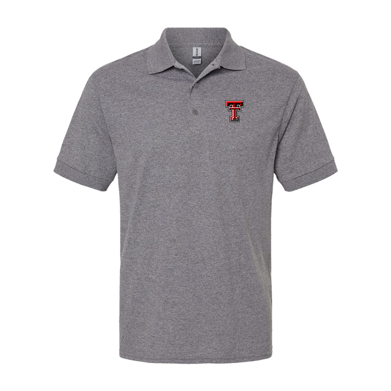 Men's Texas Tech Red Raiders Gildan Dry Blend Jersey Polo