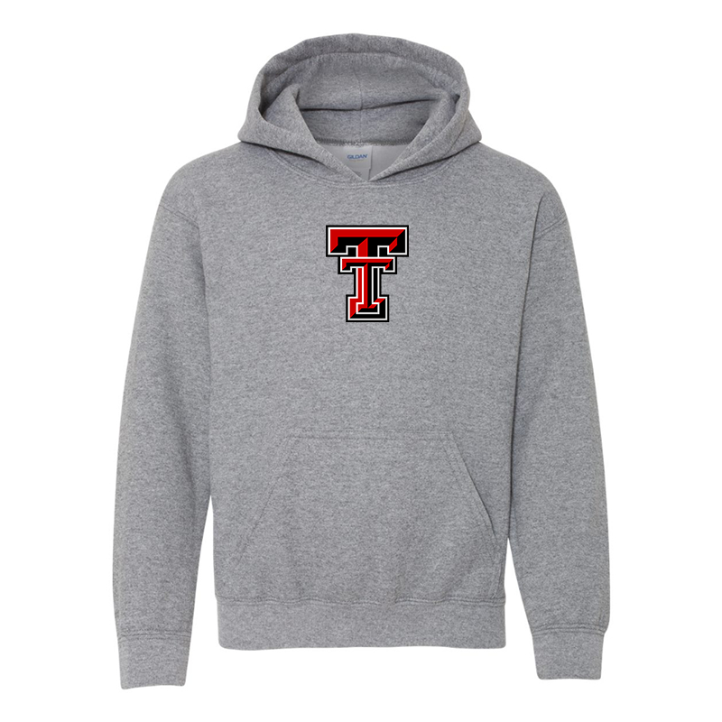 Youth Texas Tech Red Raiders Gildan Heavy Blend Hooded Sweatshirt