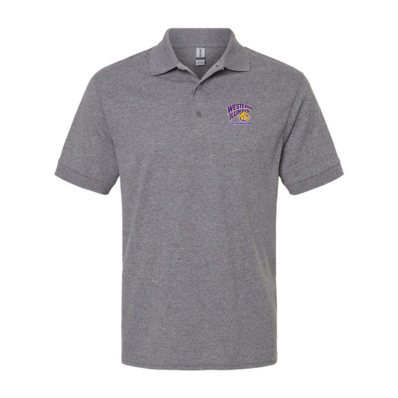 Men's Western Illinois Leathernecks Gildan Dry Blend Jersey Polo