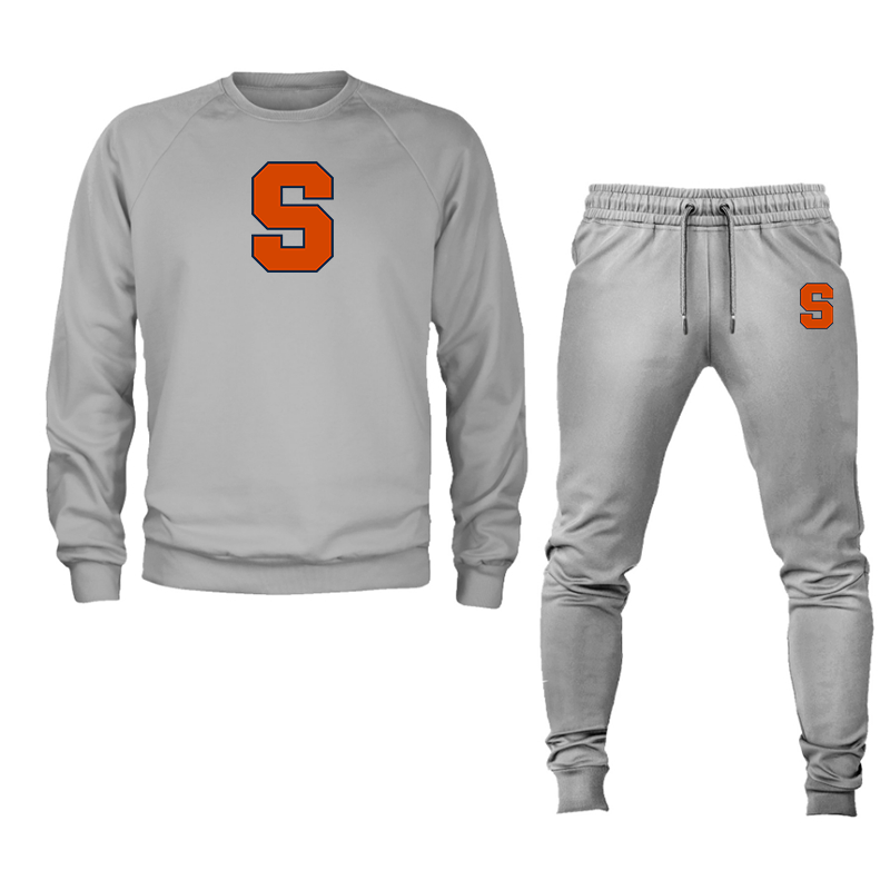 Men's Syracuse Orange Crewneck Sweatshirt Joggers Suit