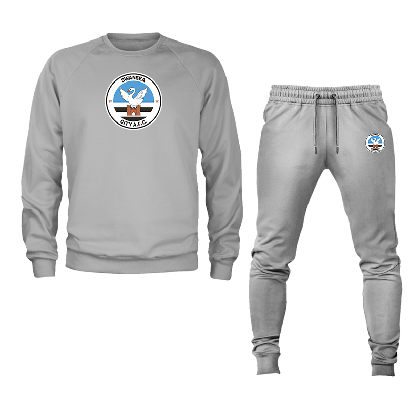Men's Swansea City Soccer Crewneck Sweatshirt Joggers Suit