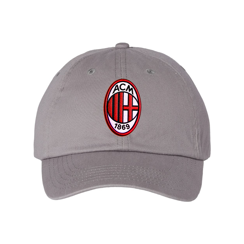 AC Milan Embroidered Valucap Adult Bio-Washed Classic Dad Hat