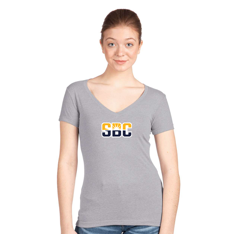 Women's Sun Belt Conferencer Next Level V-Neck T-Shirt