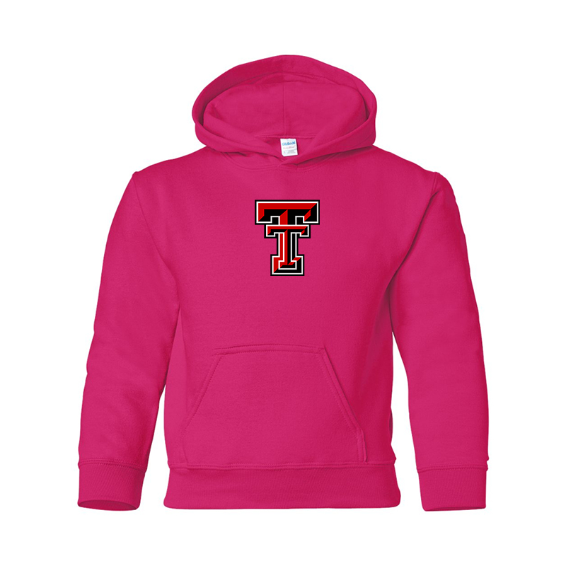 Youth Texas Tech Red Raiders Gildan Heavy Blend Hooded Sweatshirt