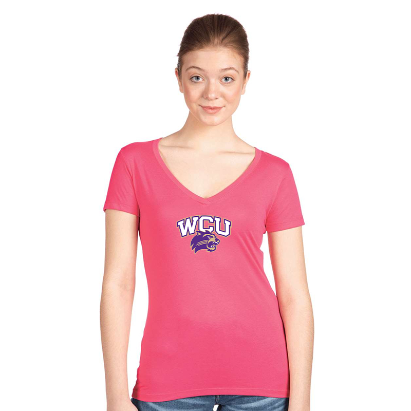 Women's Western Carolina Catamounts Next Level V-Neck T-Shirt