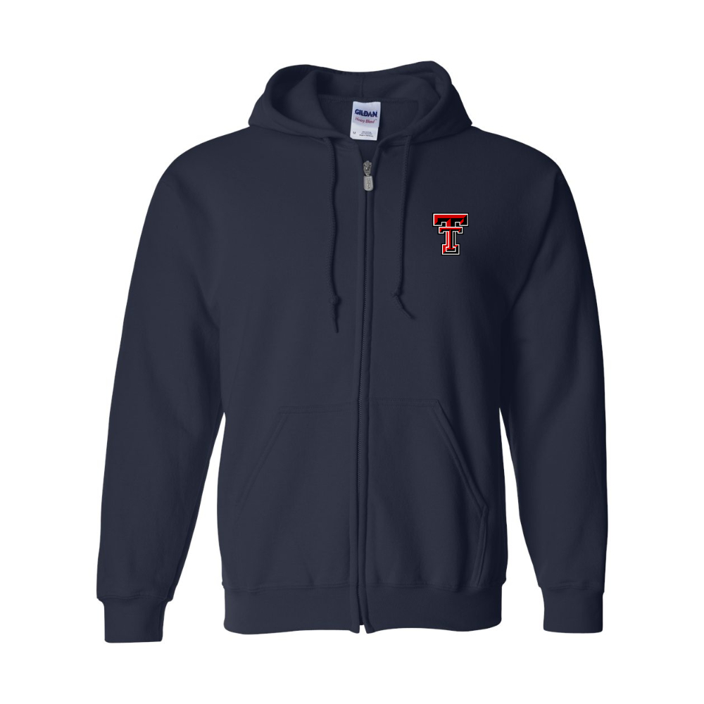 Men's Texas Tech Red Raiders JERZEES NuBlend Full-Zip Hooded Sweatshirt