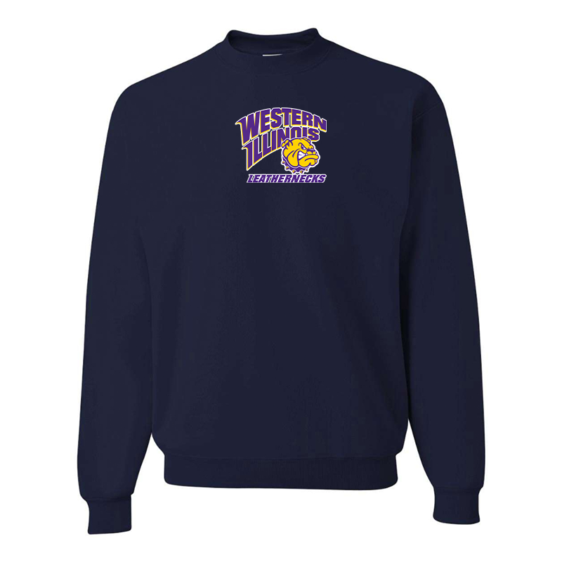 Men's Western Illinois Leathernecks JERZEES NuBlend Crewneck Sweatshirt