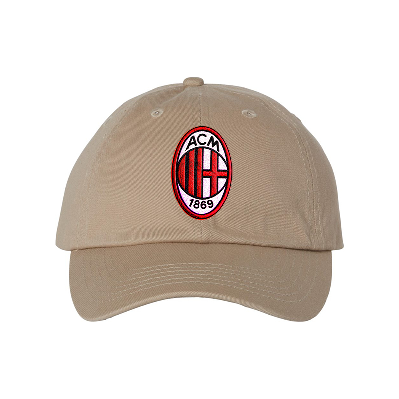 AC Milan Embroidered Valucap Adult Bio-Washed Classic Dad Hat