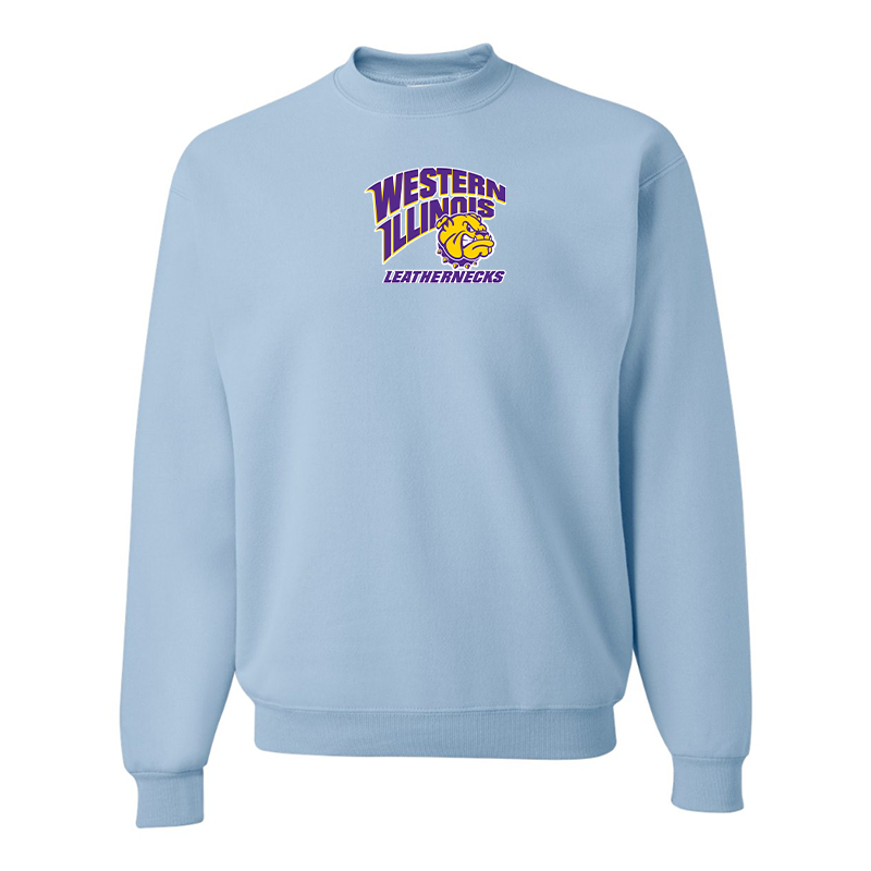 Men's Western Illinois Leathernecks JERZEES NuBlend Crewneck Sweatshirt