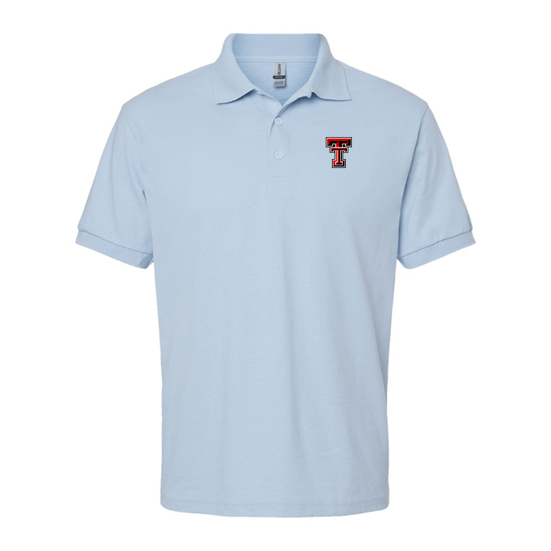 Men's Texas Tech Red Raiders Gildan Dry Blend Jersey Polo