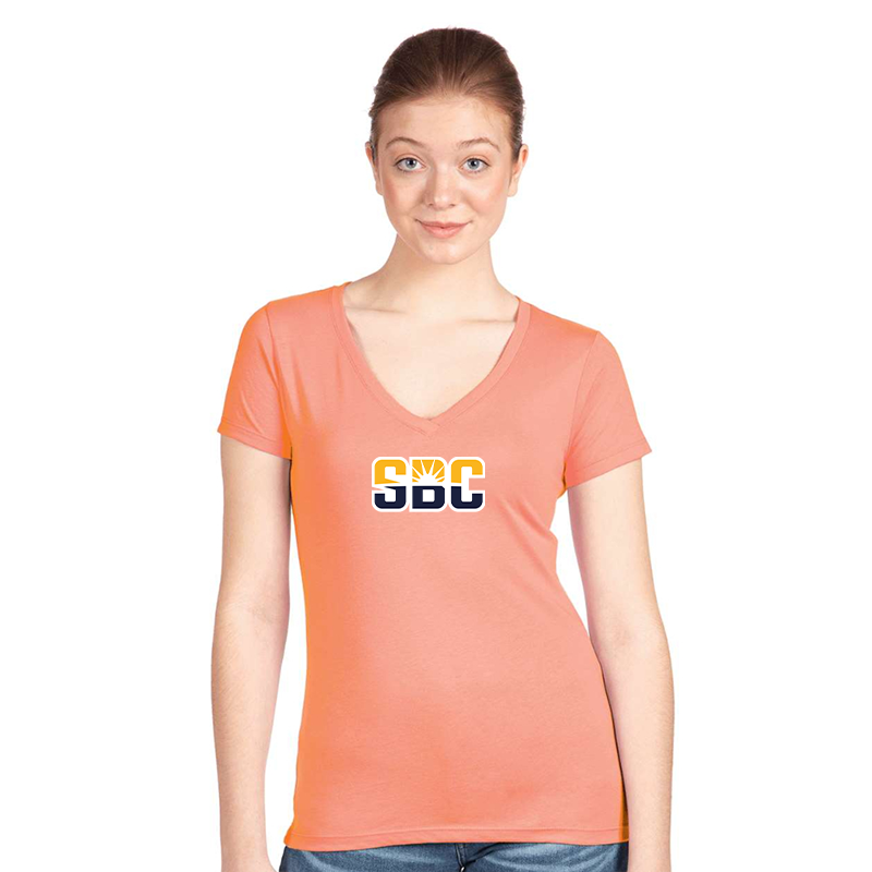 Women's Sun Belt Conferencer Next Level V-Neck T-Shirt