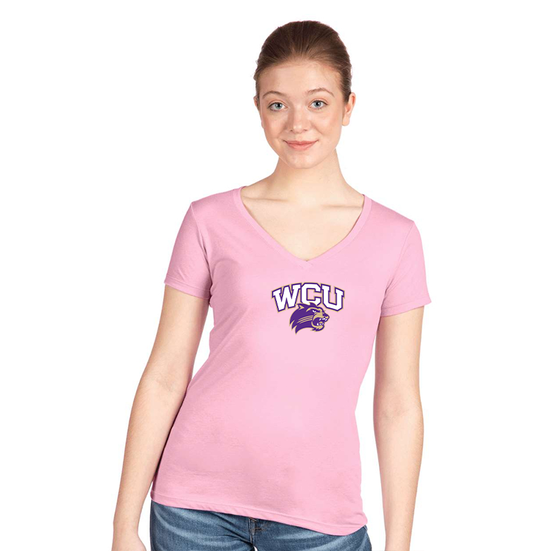 Women's Western Carolina Catamounts Next Level V-Neck T-Shirt