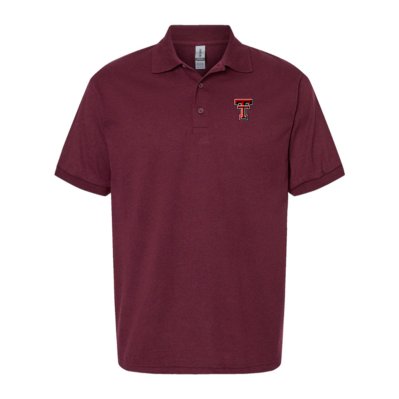 Men's Texas Tech Red Raiders Gildan Dry Blend Jersey Polo
