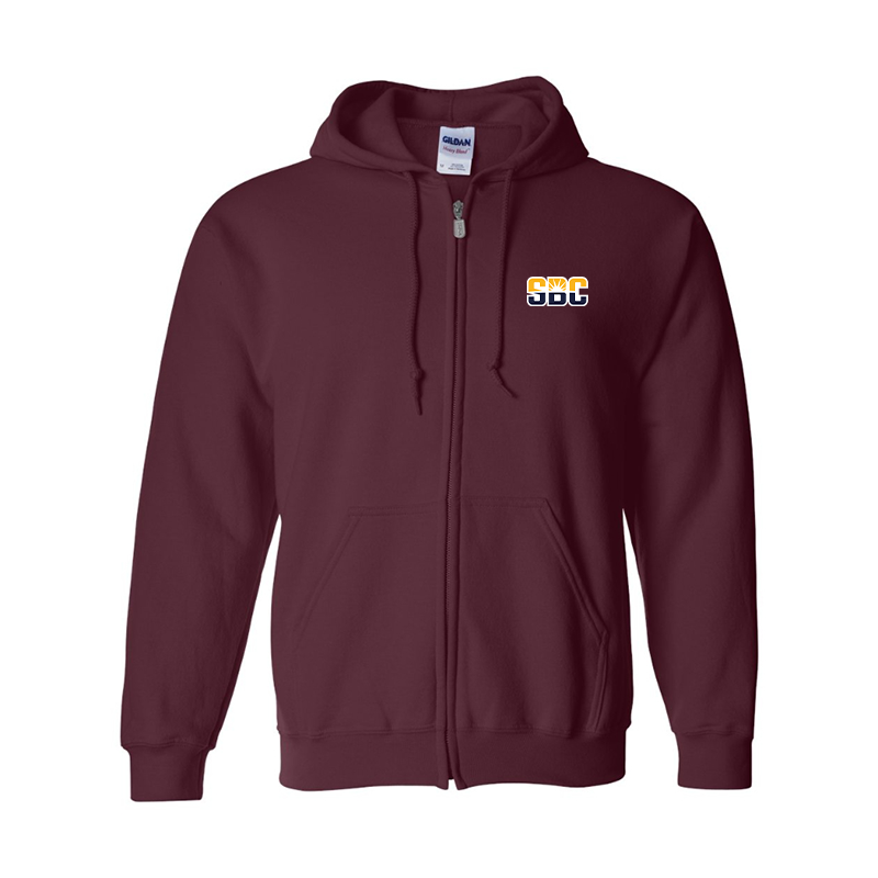 Men's Sun Belt Conference Gildan Heavy Blend Full Zip Hooded Sweatshirt