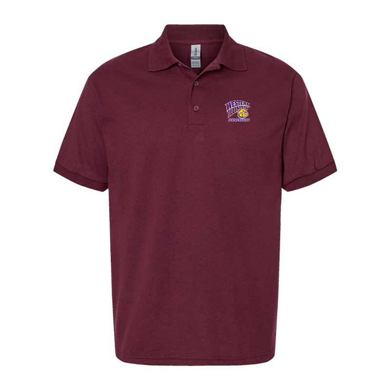 Men's Western Illinois Leathernecks Gildan Dry Blend Jersey Polo