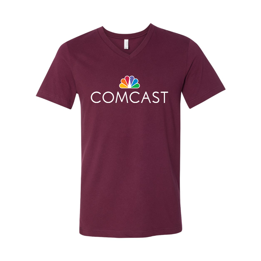 Men's Comcast BELLA + CANVAS - Jersey V-Neck T-Shirt