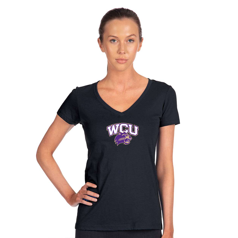 Women's Western Carolina Catamounts Next Level V-Neck T-Shirt